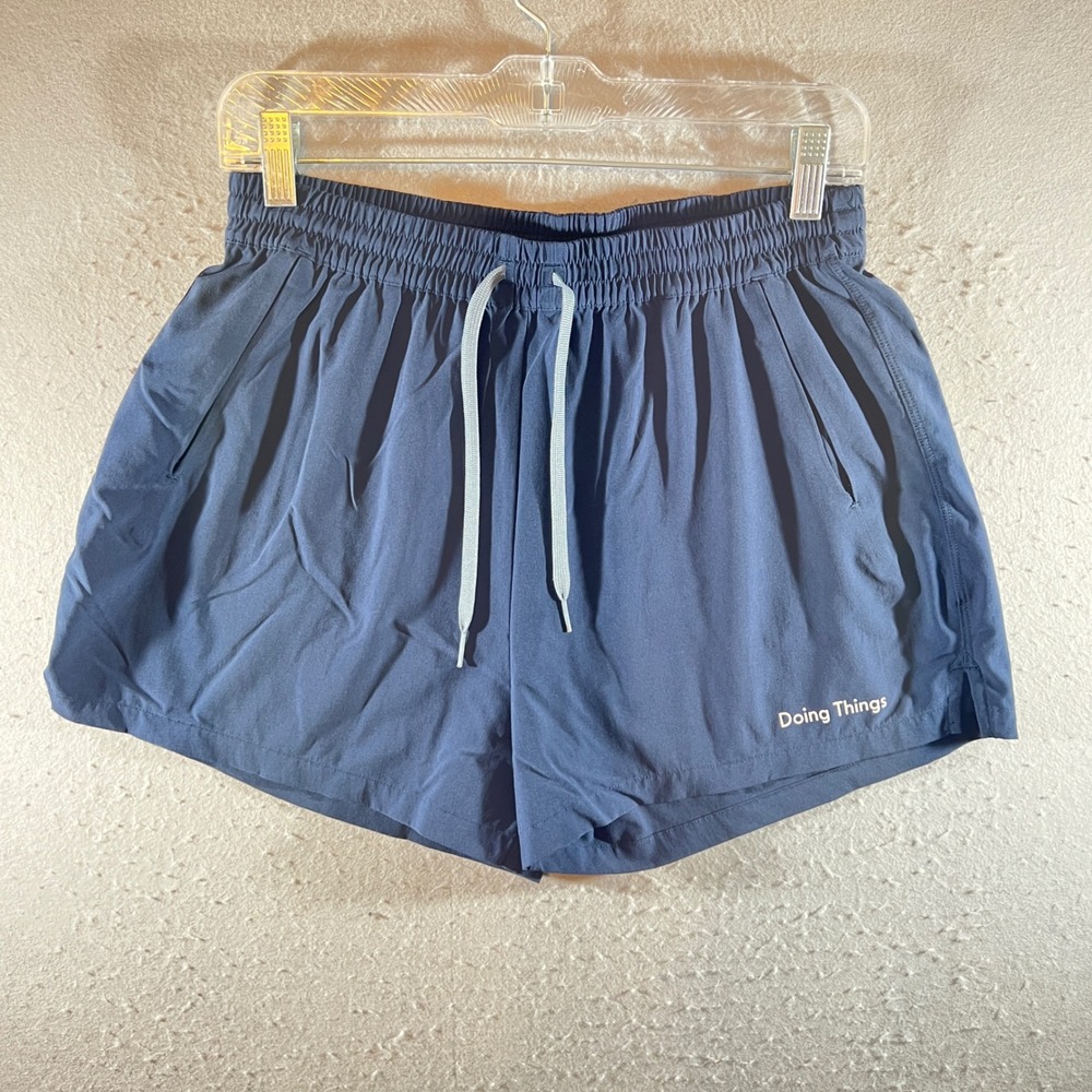 1207 | Outdoor Voices Doing Things Athletic Running Shorts Navy Women Small